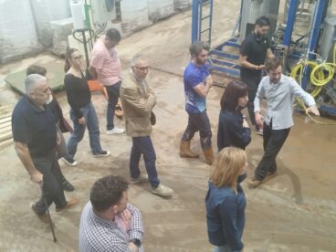 Visita a las zonas industriales afectadas por las inundaciones en Pego