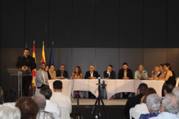 Ximo Silvestre durante su discurso como Hijo Adoptivo de Ondara